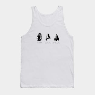 Arrowheads - Neolithic and Bronze Age Archaeology Paleontology Profession Tank Top